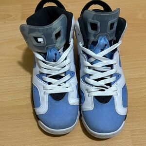 Jordan Kids Blue and White High-Top Sneakers